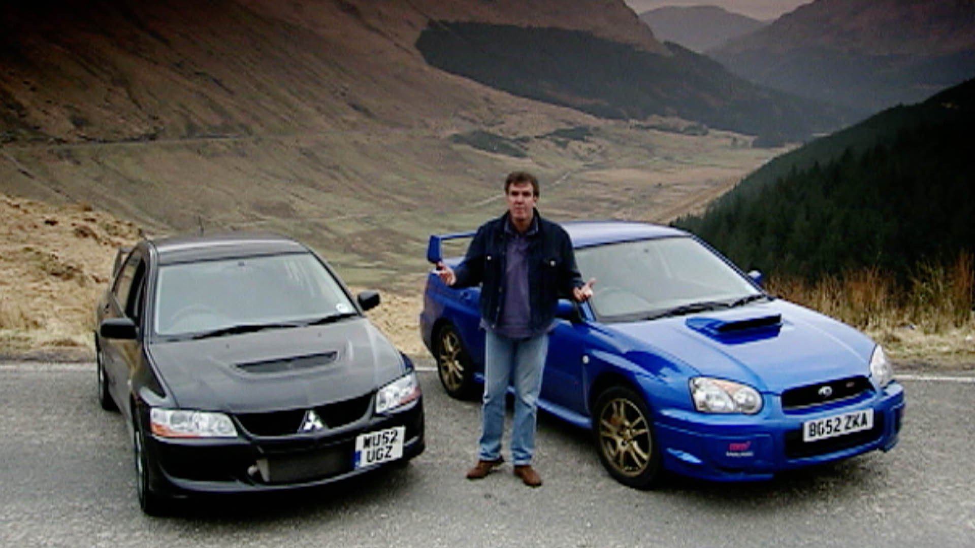 Top Gear 2, Episode 6 Mitsubishi Evo VIII vs. Subaru